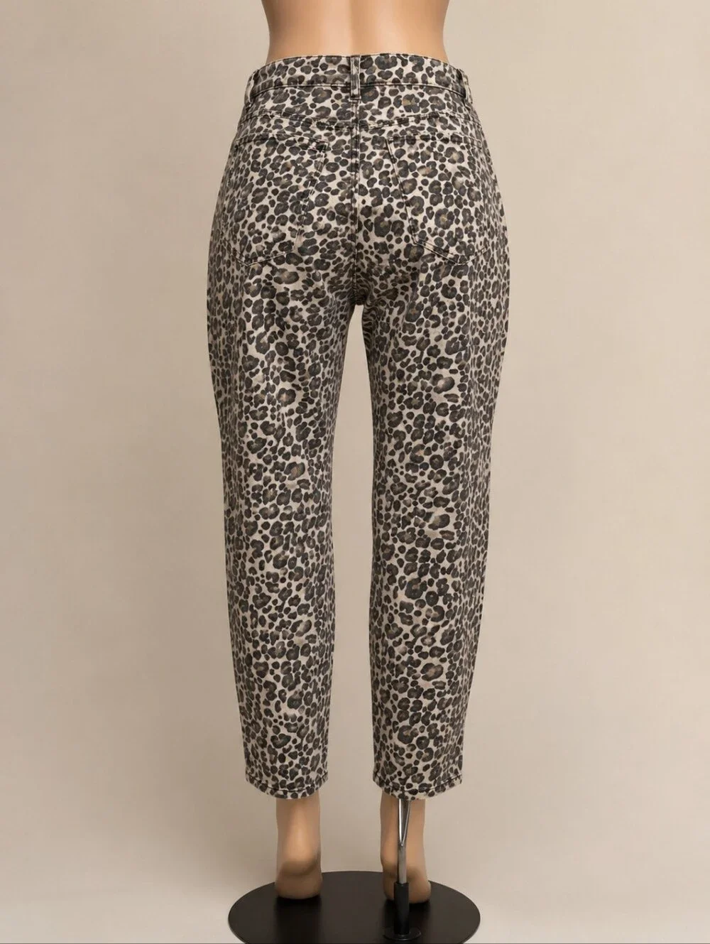 LOFT Curvy Skinny Leopard Print Jeans Size 8/29 Pre-owned